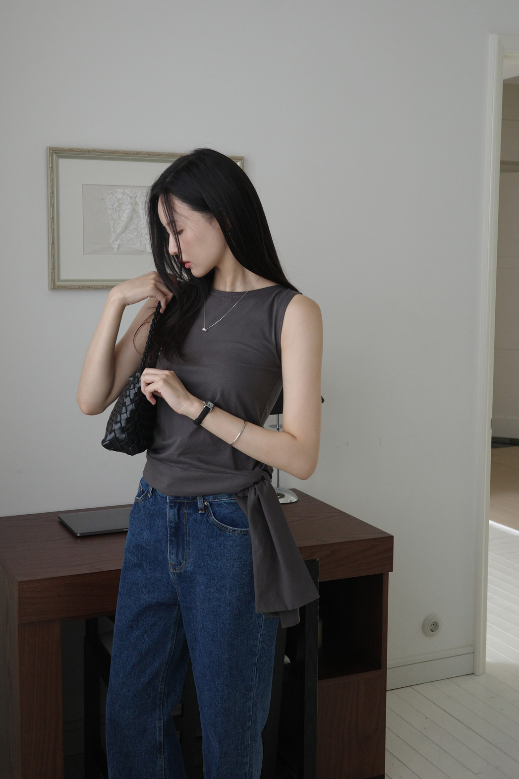 ラウンドネックベーシックTシャツ | DHOLIC | 詳細画像12