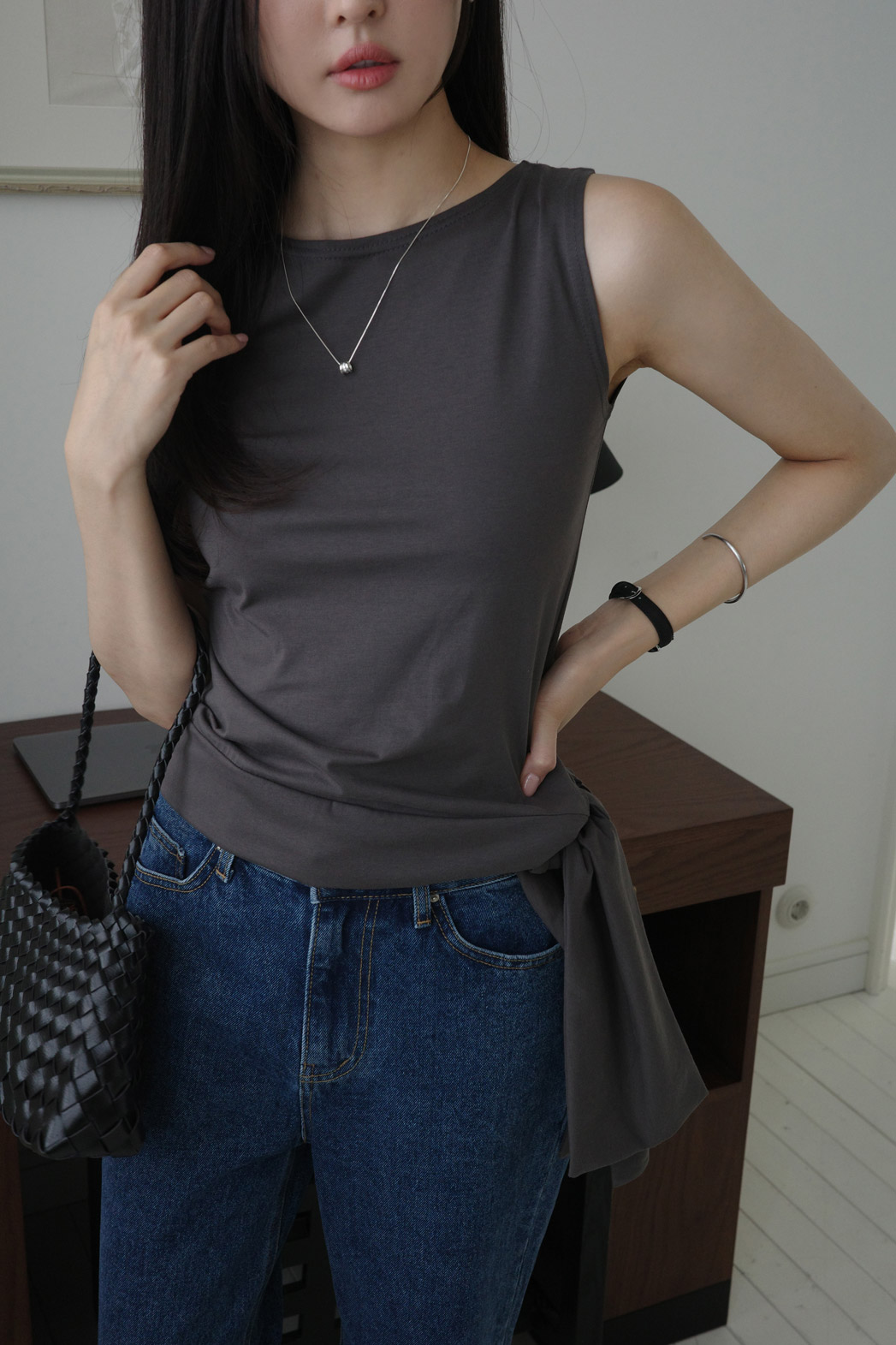 ラウンドネックベーシックTシャツ | DHOLIC | 詳細画像14