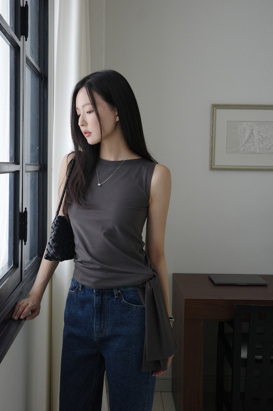 ラウンドネックベーシックTシャツ | DHOLIC | 詳細画像15
