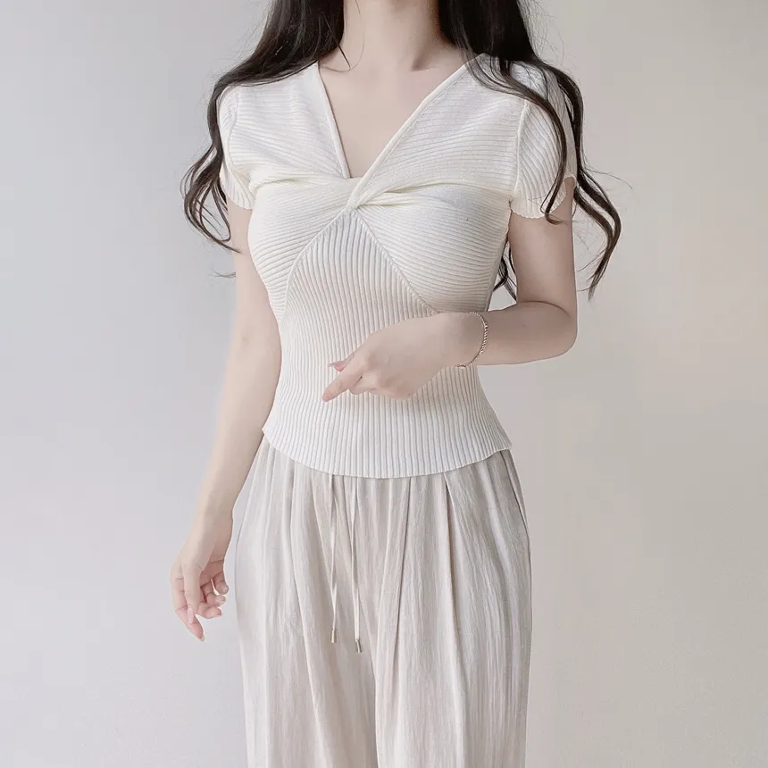 ツイストTシャツニット | mirangmirang | 詳細画像9