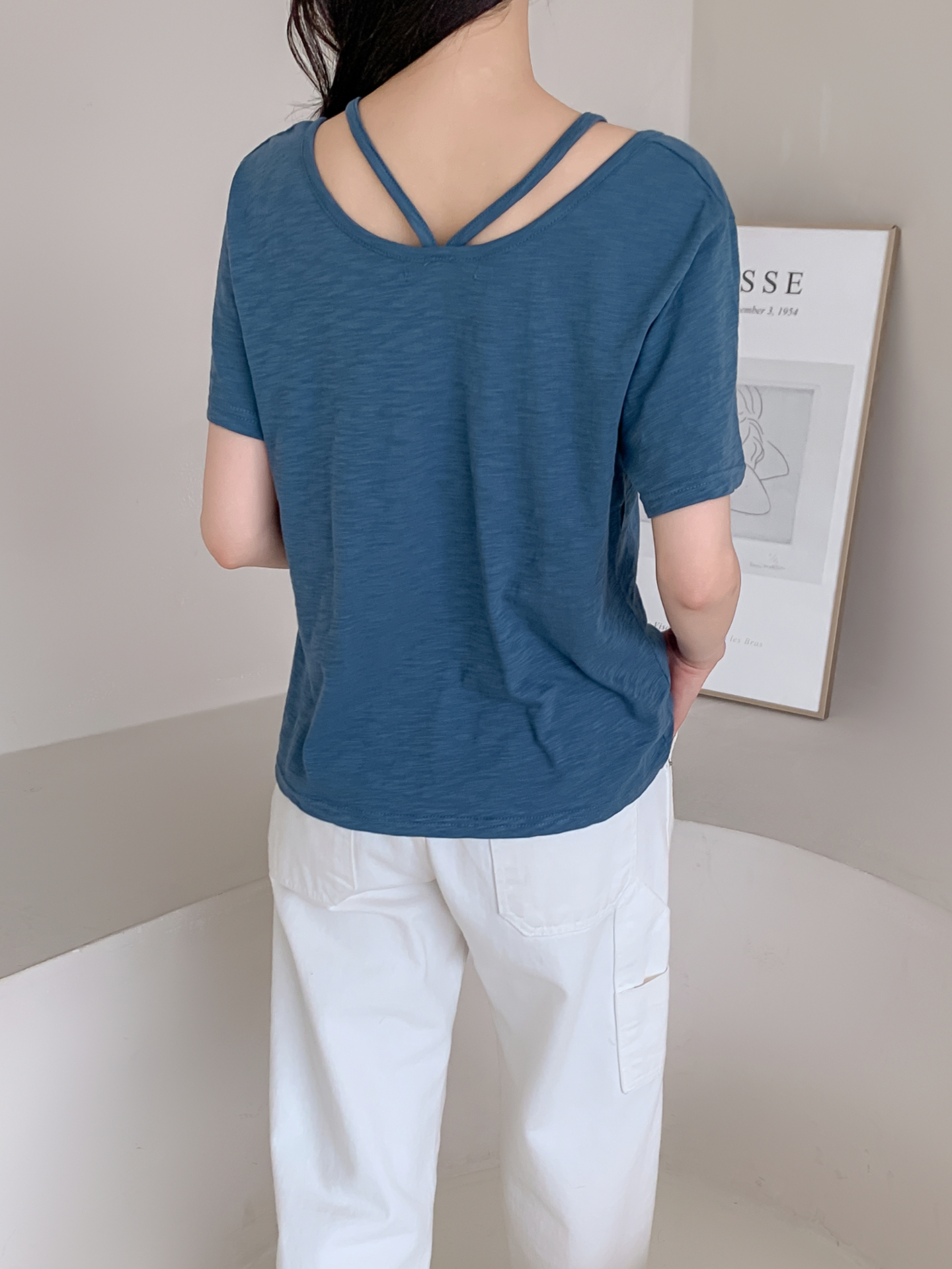 コットンスリムルーズ半袖Tシャツ | 詳細画像7