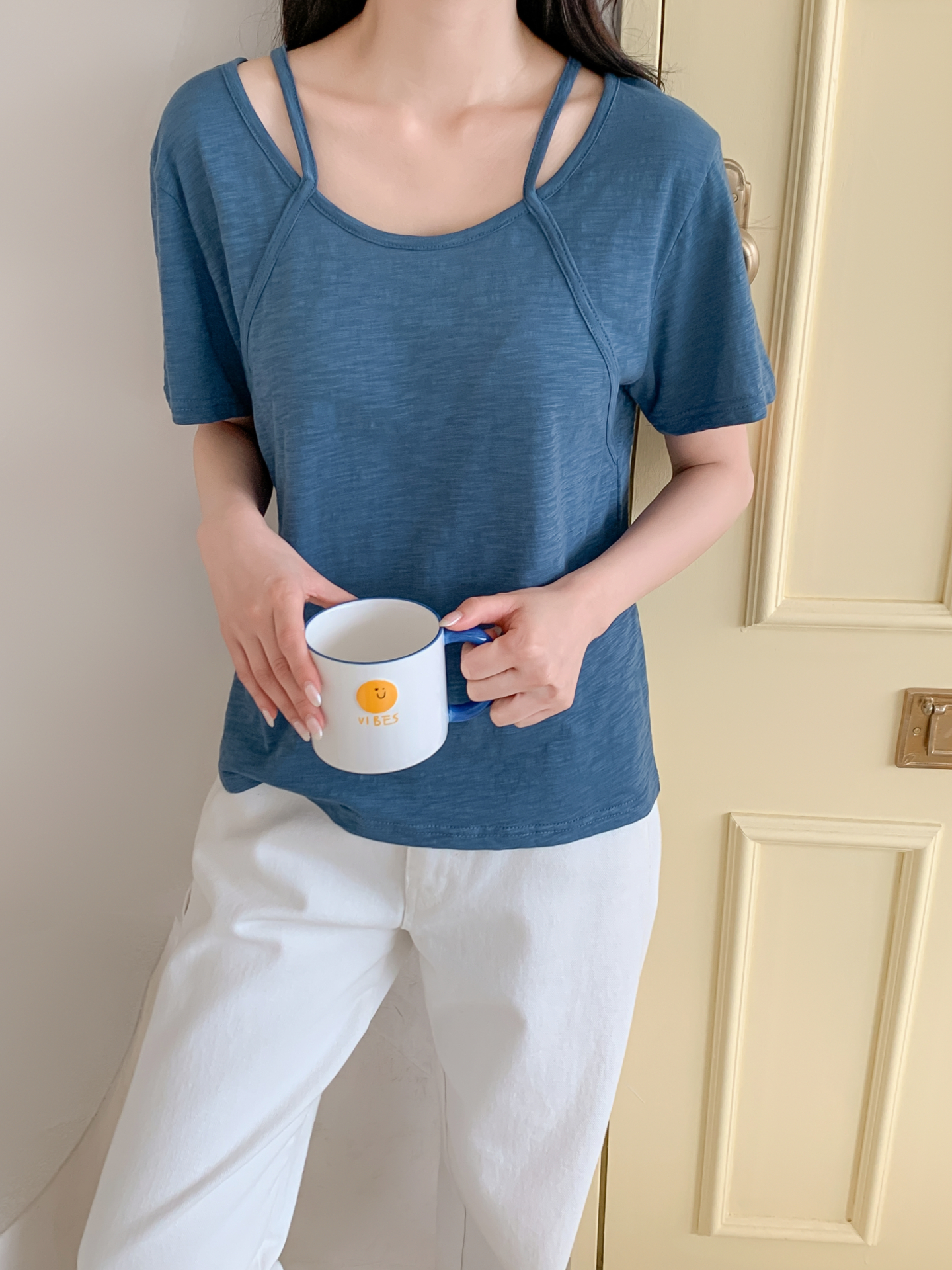 コットンスリムルーズ半袖Tシャツ | 詳細画像8