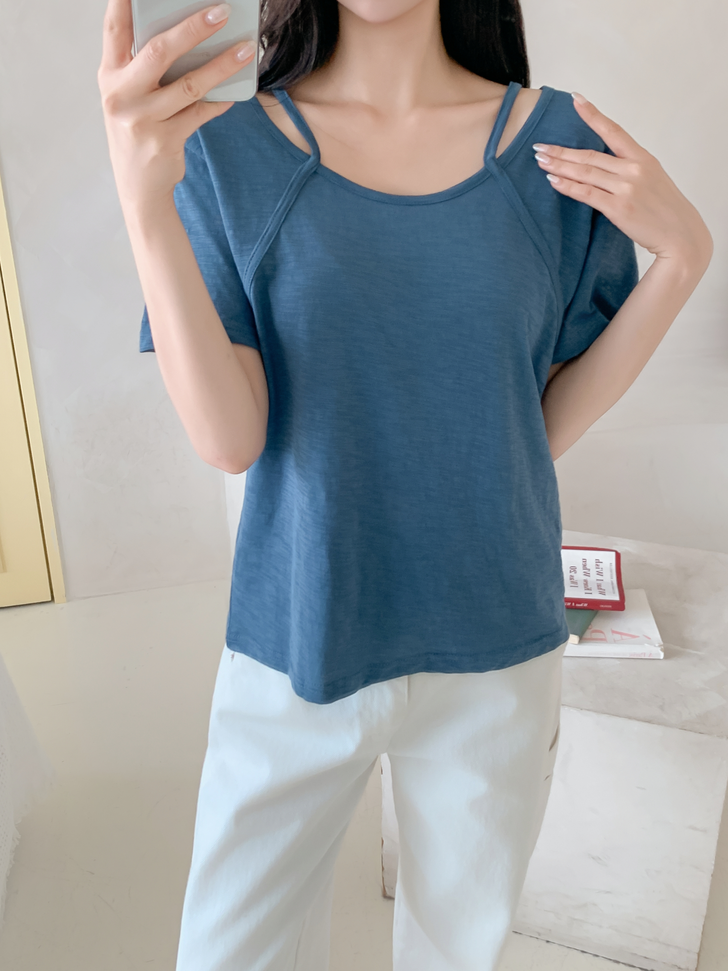 コットンスリムルーズ半袖Tシャツ | 詳細画像18