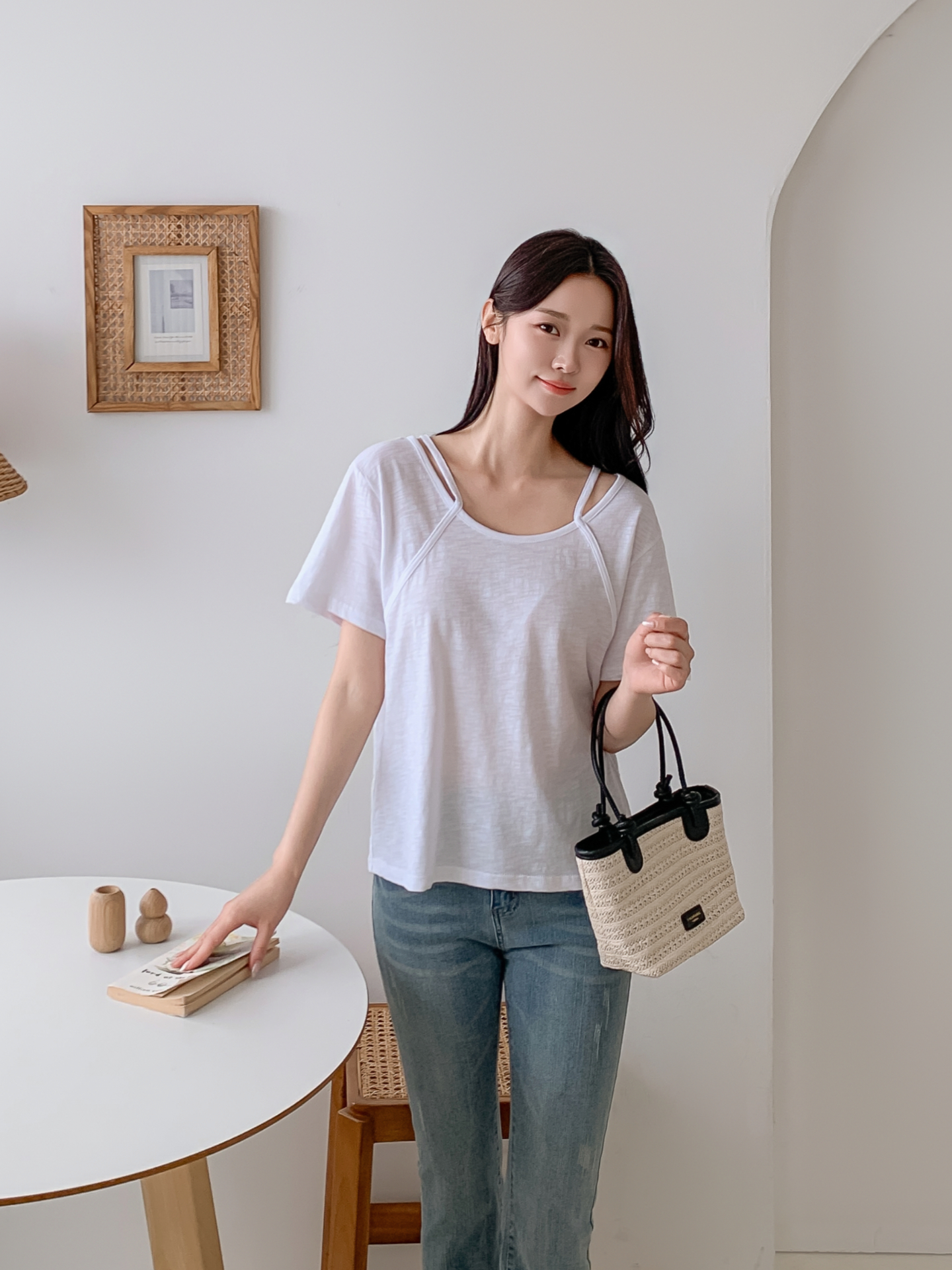 コットンスリムルーズ半袖Tシャツ | 詳細画像21