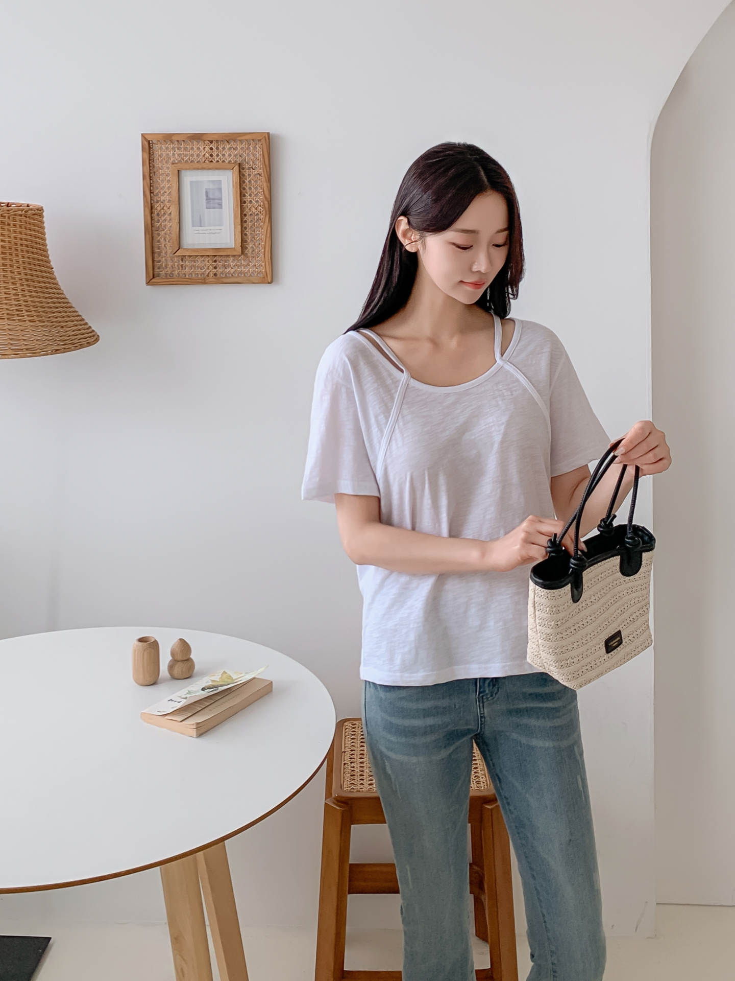 コットンスリムルーズ半袖Tシャツ | 詳細画像24