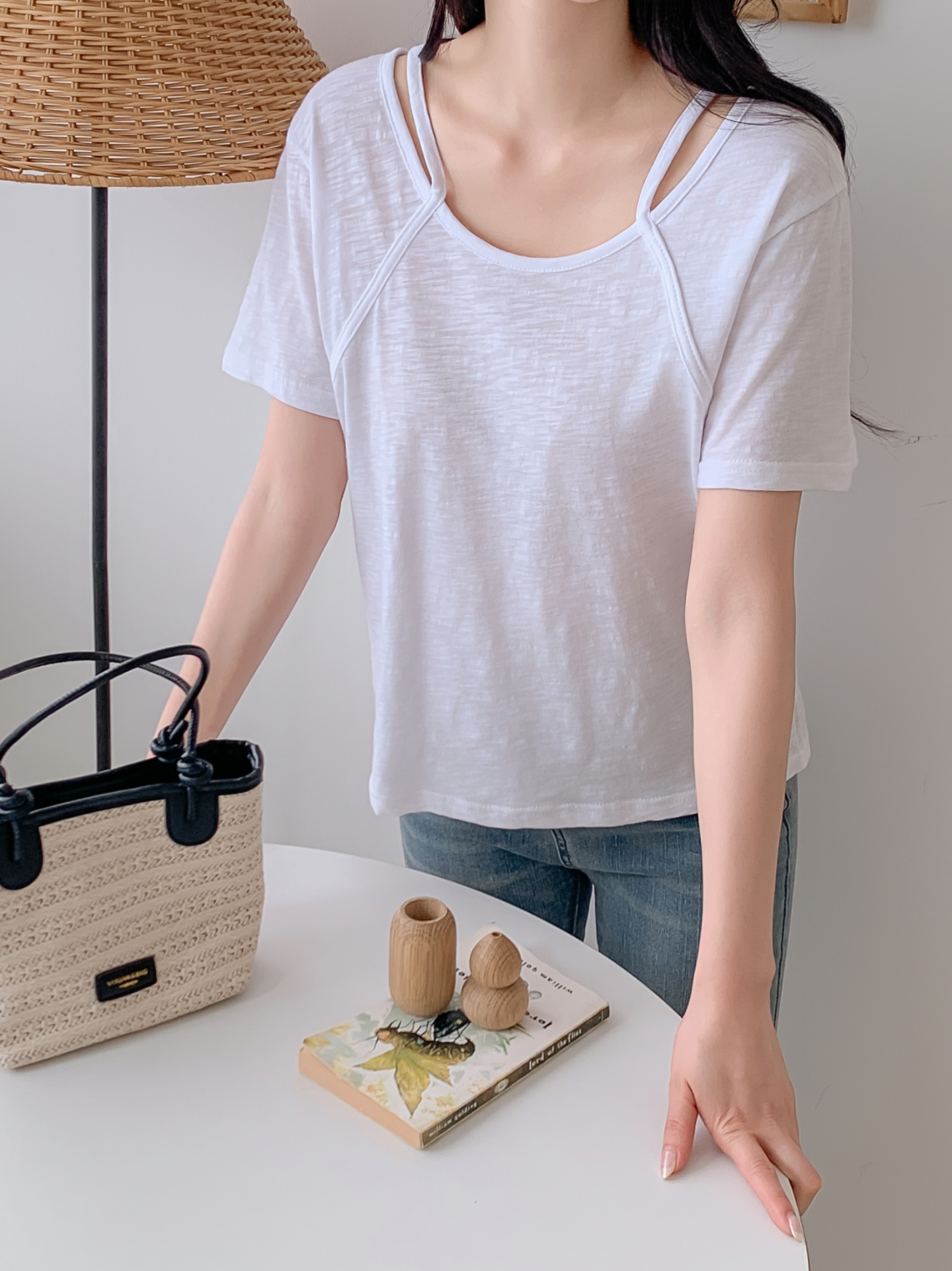 コットンスリムルーズ半袖Tシャツ | 詳細画像27