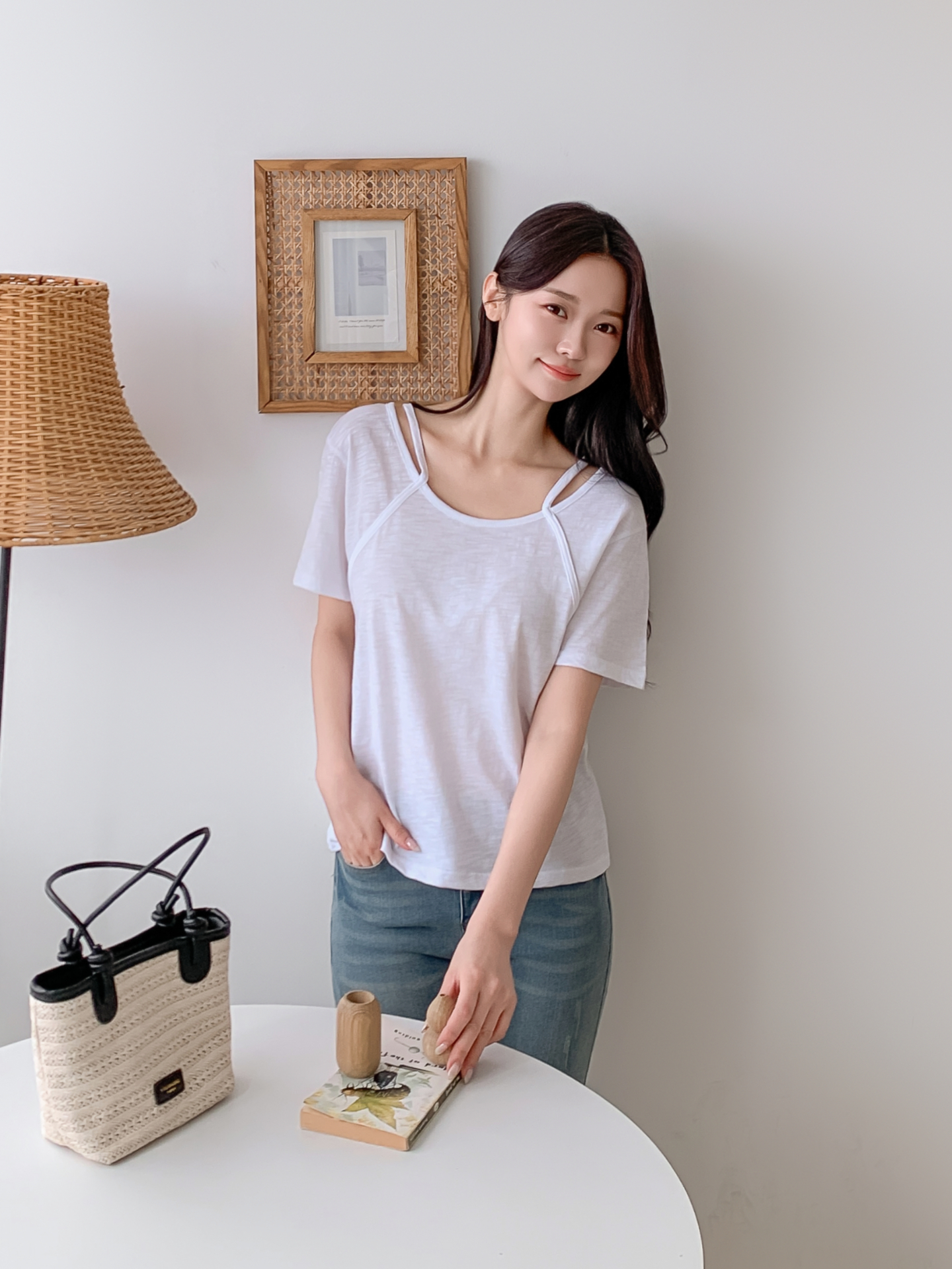 コットンスリムルーズ半袖Tシャツ | 詳細画像28