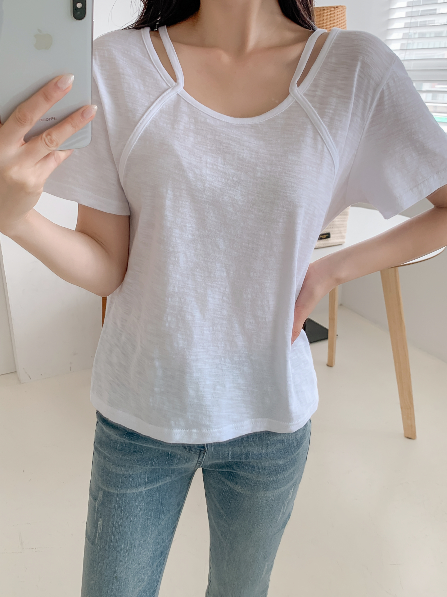 コットンスリムルーズ半袖Tシャツ | 詳細画像32