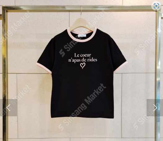 コットンラウンドネックベーシック半袖ロゴTシャツ | 詳細画像11