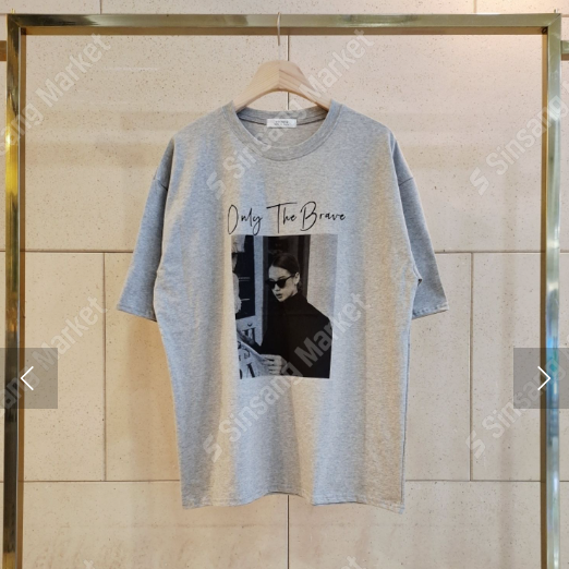コットンラウンドネックルーズ半袖ロゴTシャツ | 詳細画像6