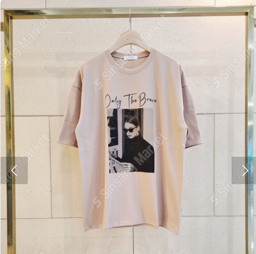 コットンラウンドネックルーズ半袖ロゴTシャツ | 詳細画像7