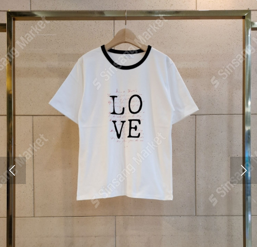 コットンラウンドネックベーシック半袖ロゴTシャツ | 詳細画像7
