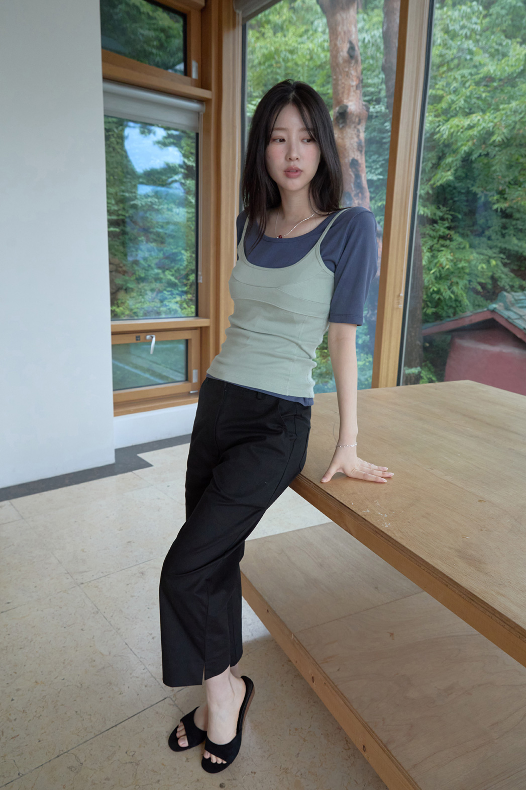 コットンセミクロップド無地TシャツSS | 詳細画像21