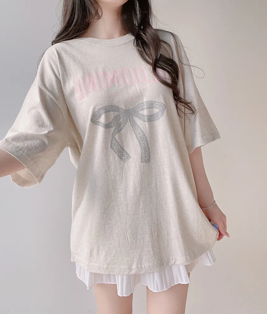 半袖プリントTシャツ | mirangmirang | 詳細画像4