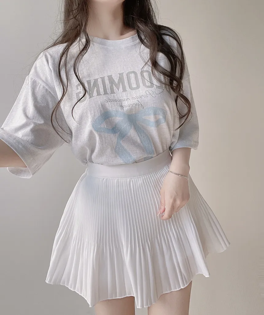 半袖プリントTシャツ | mirangmirang | 詳細画像7