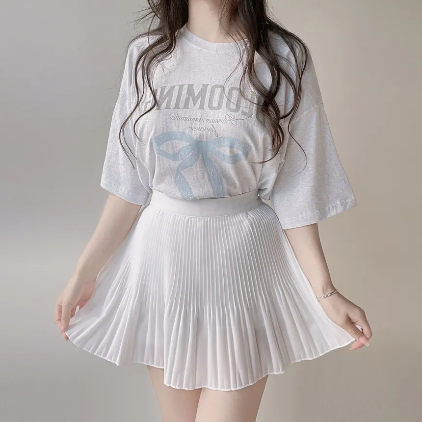 半袖プリントTシャツ | mirangmirang | 詳細画像8