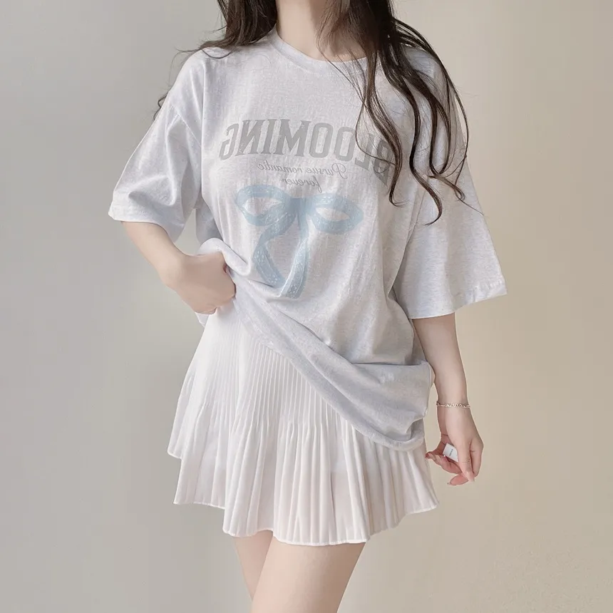半袖プリントTシャツ | mirangmirang | 詳細画像9