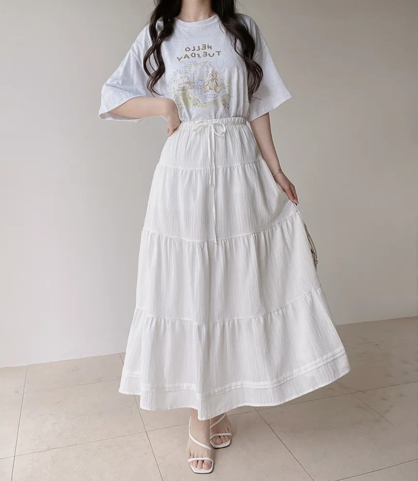 ルーズ半袖プリントTシャツ | mirangmirang | 詳細画像12