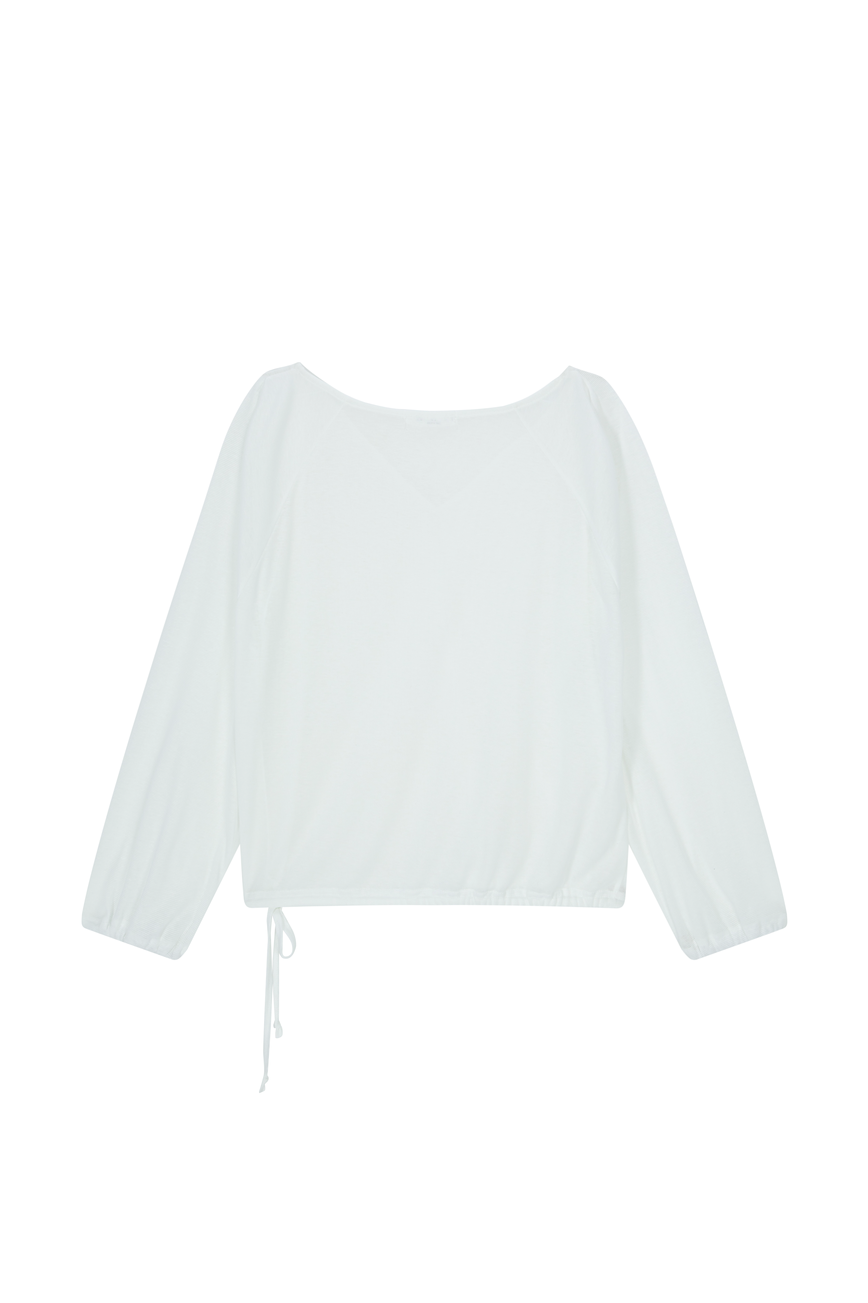 シースルーVネックオーバーサイズドロップショルダー無地Tシャツ | DHOLIC | 詳細画像24
