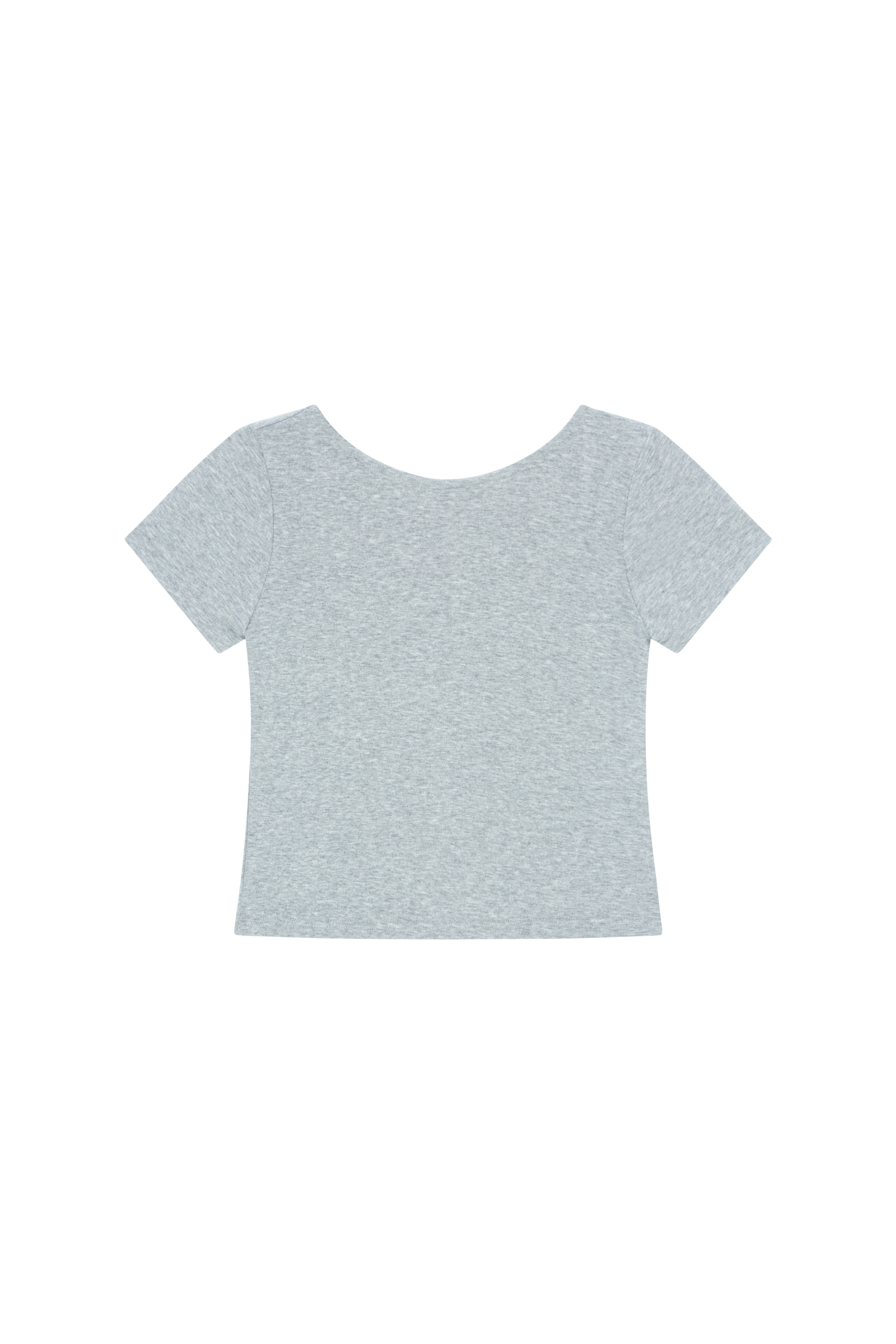 スクエアネックシャーリングクロップド無地Tシャツ | DHOLIC | 詳細画像34