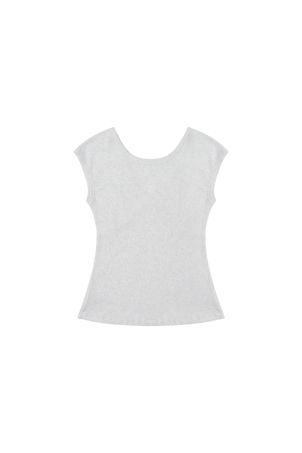 コットンVネックフレンチスリーブクロップドスリム無地TシャツSS | 詳細画像19