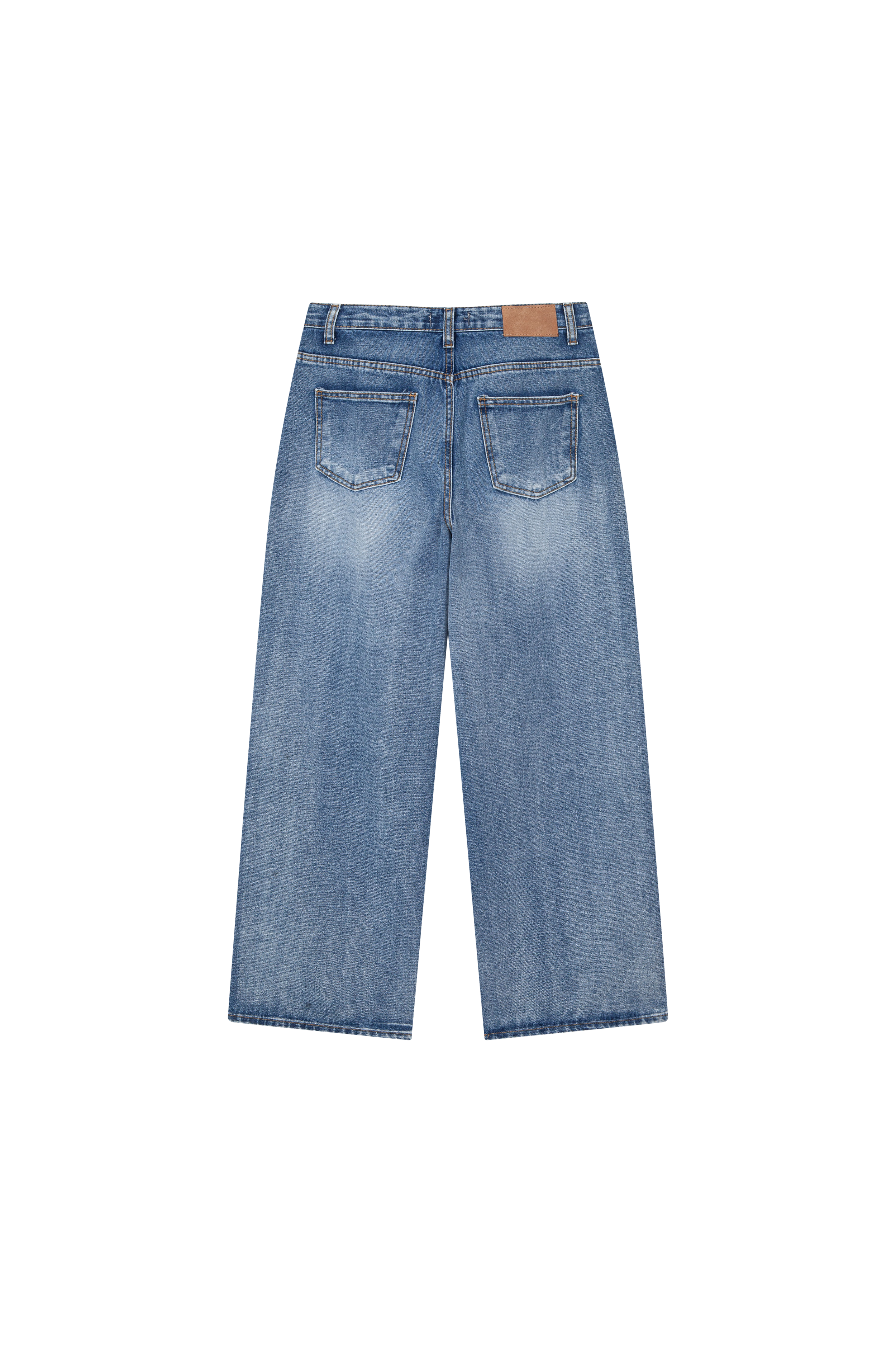 デニムコットンウォッシングベーシックリベットディープブルーデニムパンツ | DHOLIC | 詳細画像33