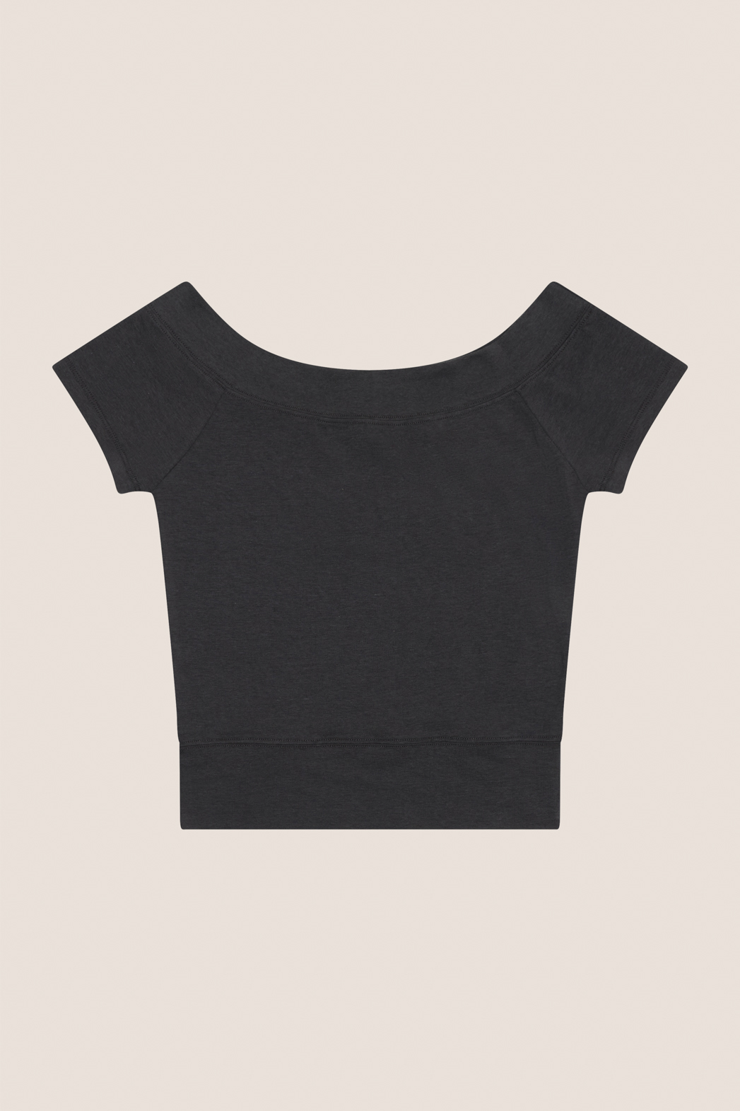 コットンオフショルダークロップドスリム無地TシャツSS | 詳細画像37
