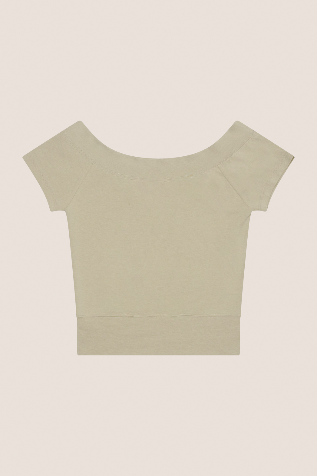コットンオフショルダークロップドスリム無地TシャツSS | 詳細画像36