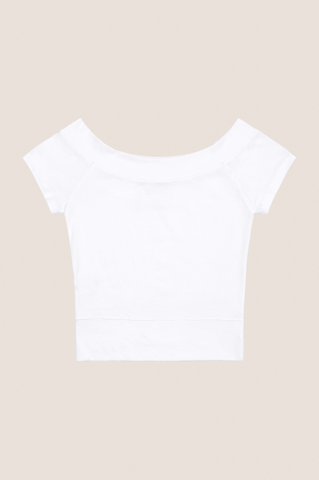 コットンオフショルダークロップドスリム無地TシャツSS | 詳細画像31