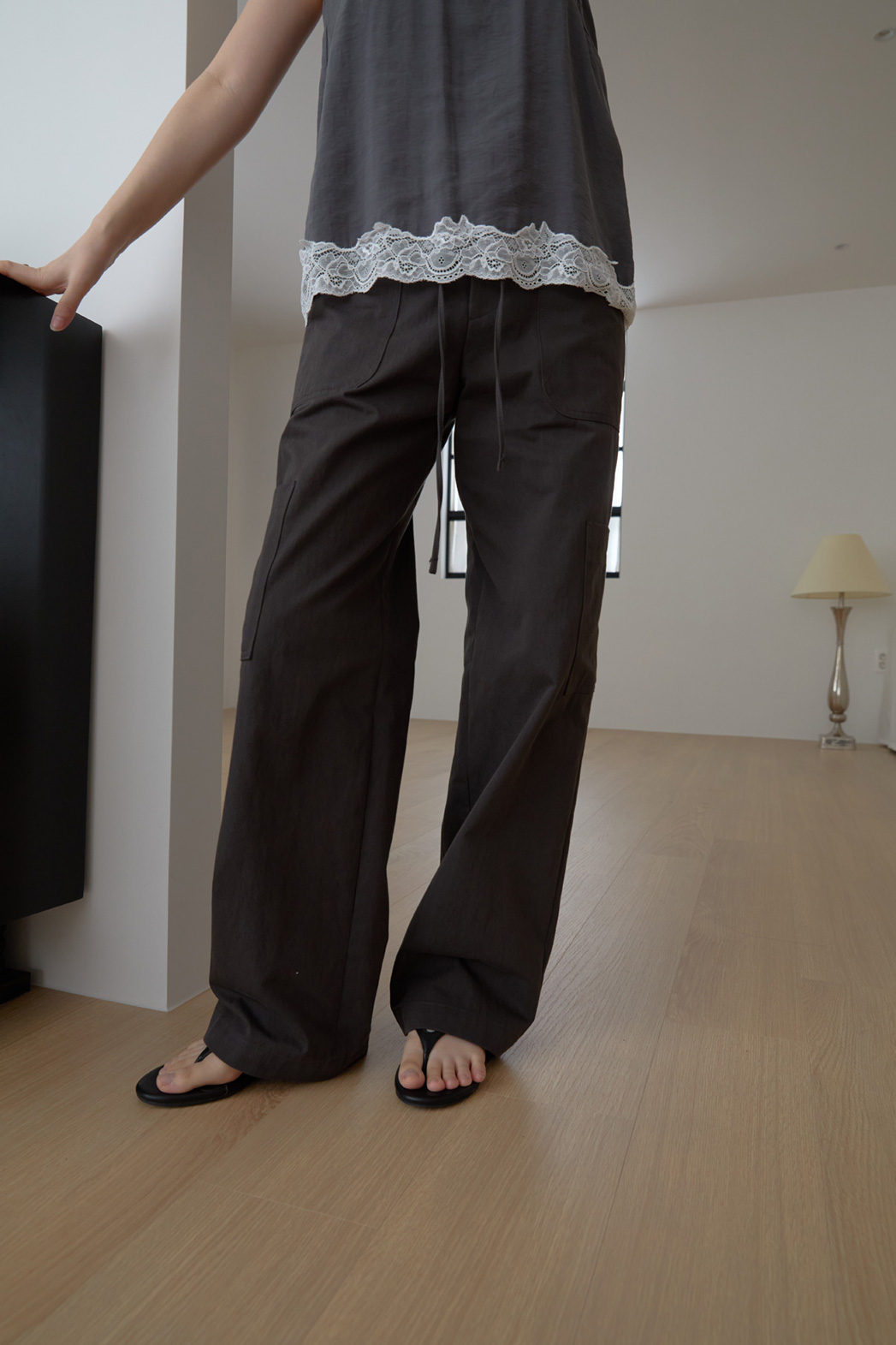 ドローストリングカーゴ無地パンツFW | 詳細画像14