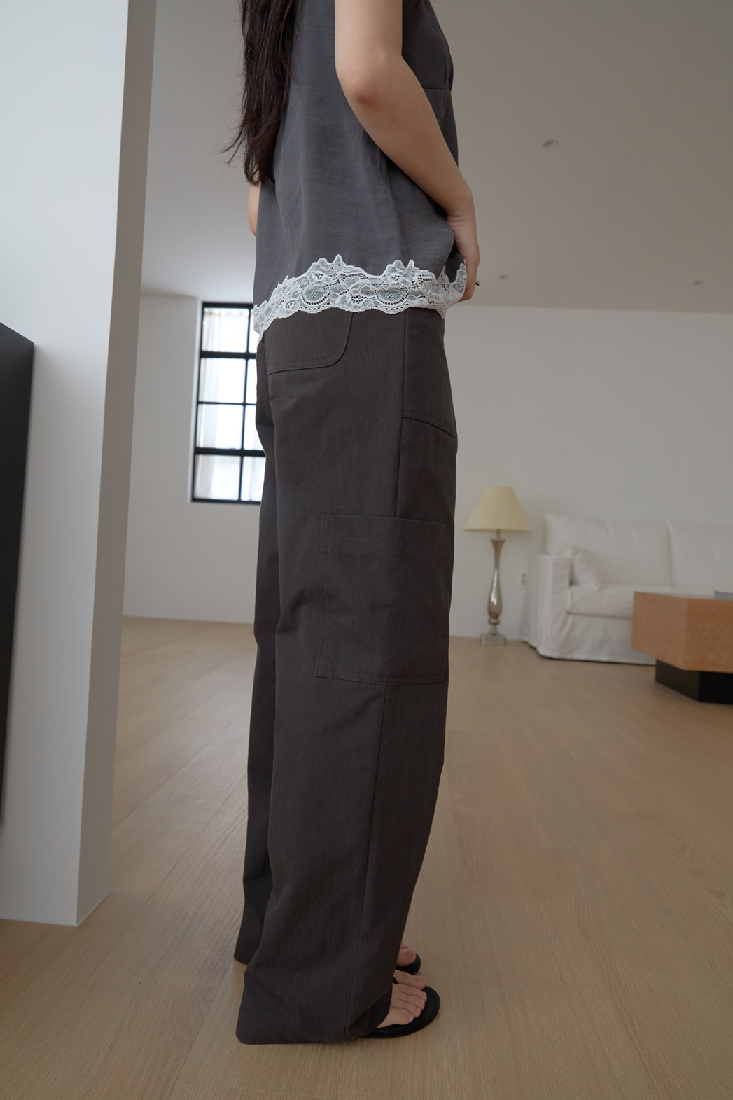 ドローストリングカーゴ無地パンツFW | 詳細画像15