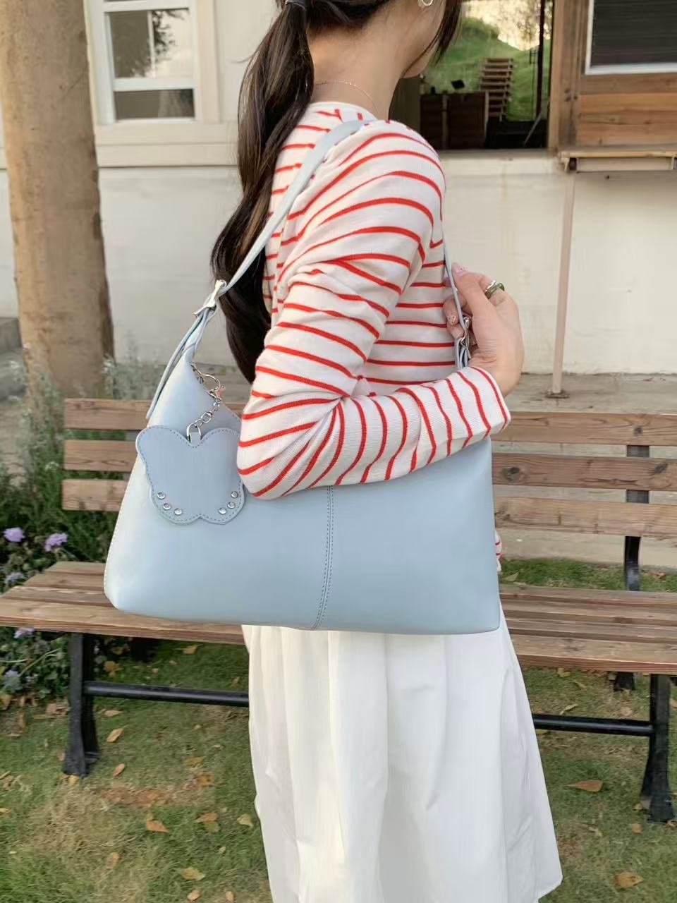 レザー調トートバッグショルダーバッグ | 詳細画像14