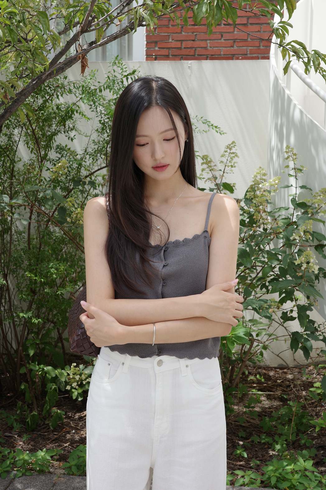レースボタンキャミソール | DHOLIC | 詳細画像9
