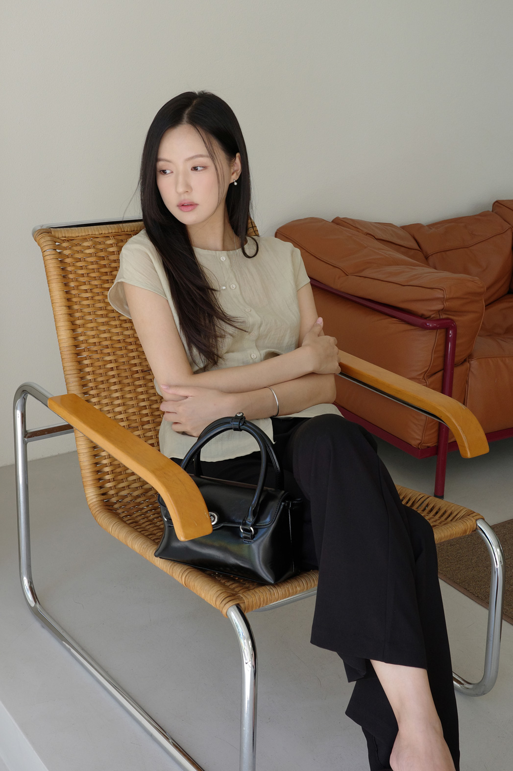 フレンチスリーブ半袖ブラウス2WAYストラップ付 | DHOLIC | 詳細画像14