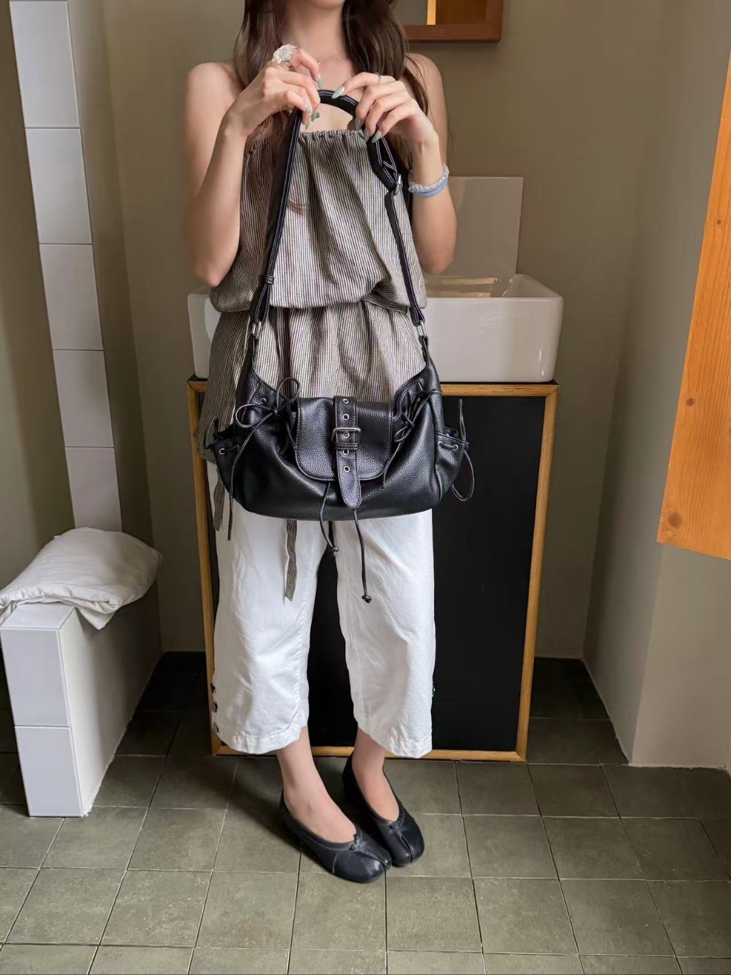 レザー調ショルダーバッグショルダーバッグ | 詳細画像8