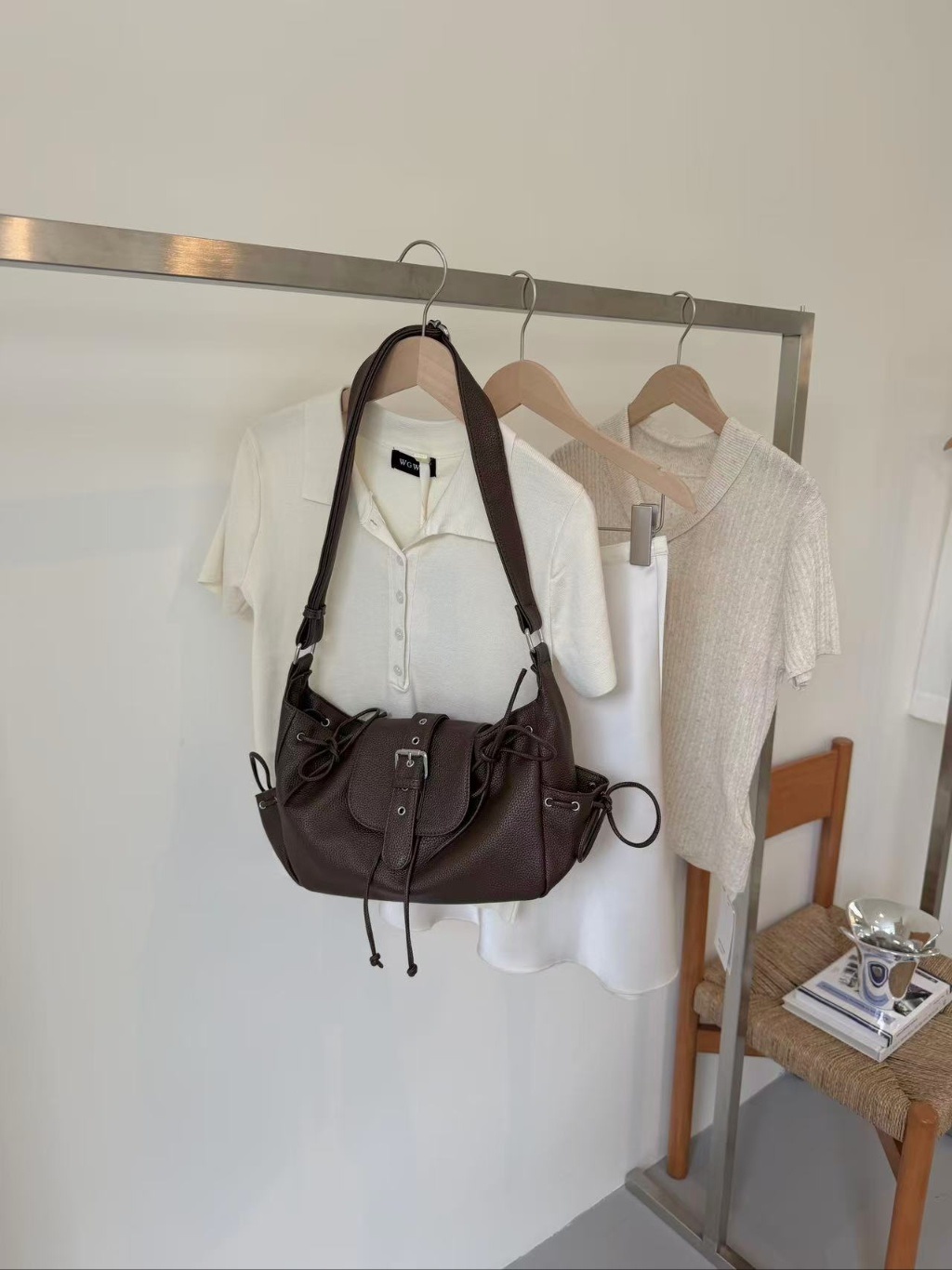 レザー調ショルダーバッグショルダーバッグ | 詳細画像21