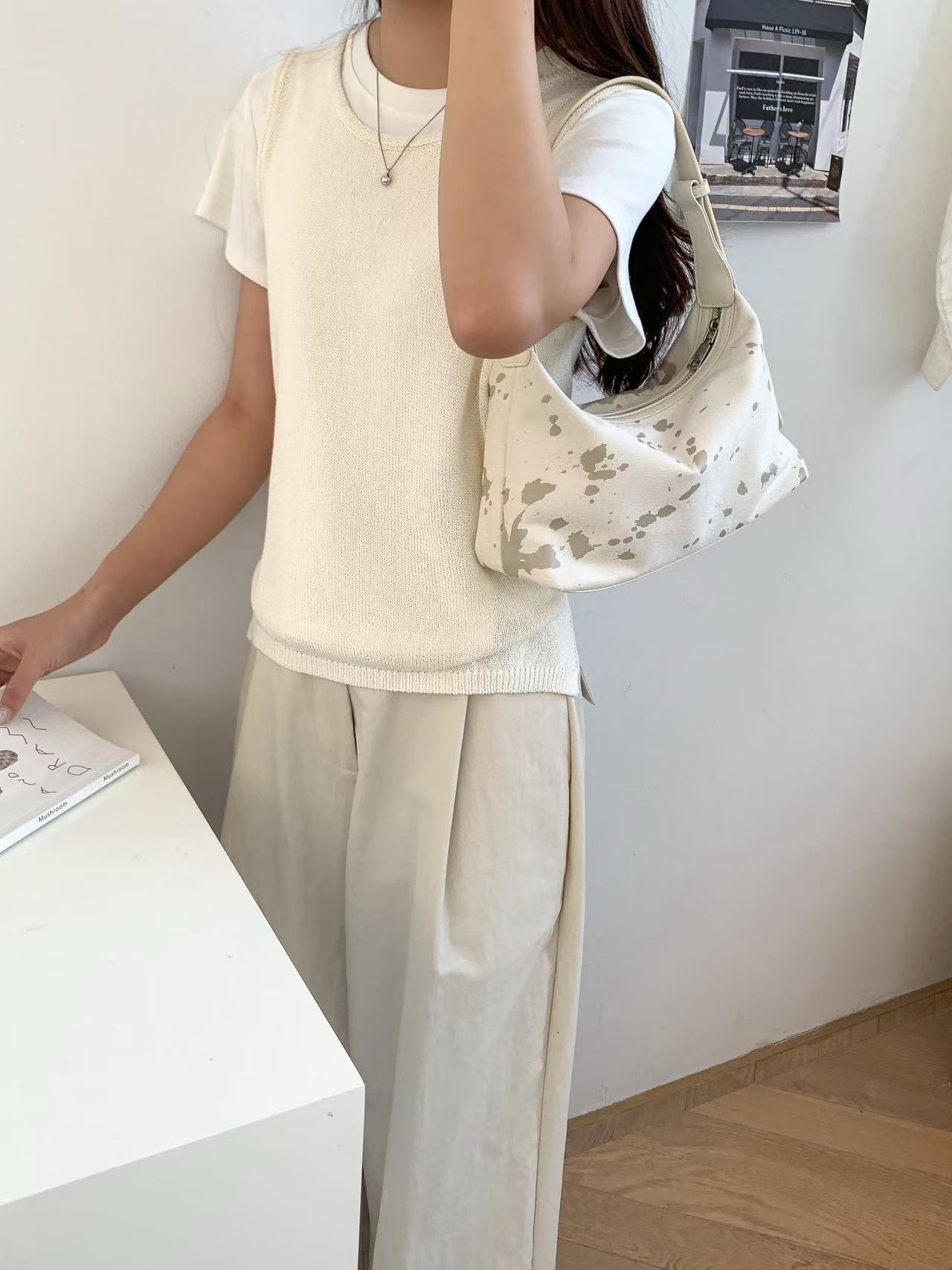 レザー調トートバッグショルダーバッグ | 詳細画像14