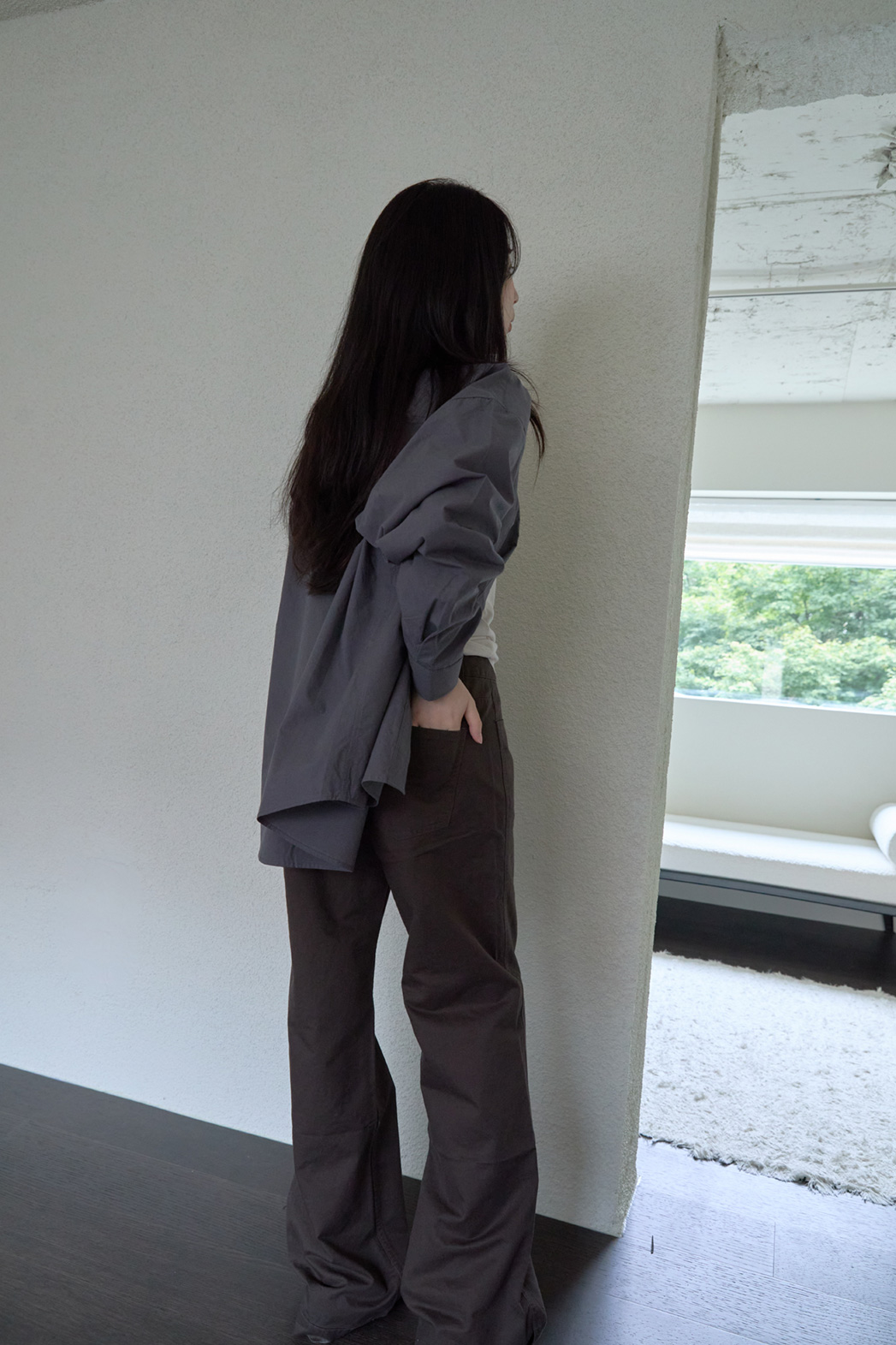 コットンボタンカラー無地シャツFW | 詳細画像26