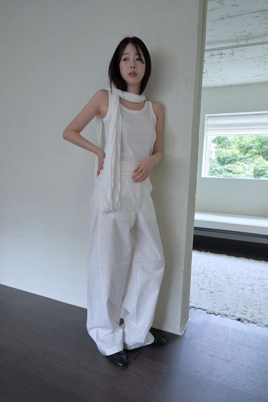 起毛クロップドスリム無地ノースリーブFW | 詳細画像17