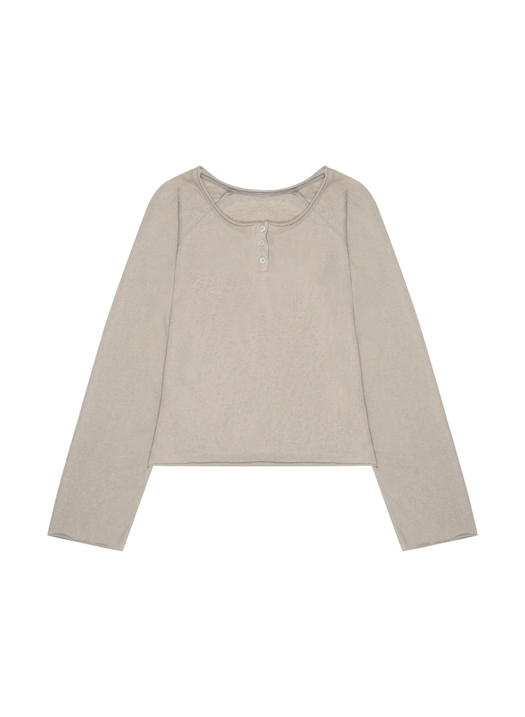 ヘンリーネッククロップドハーフボタン無地TシャツFW | 詳細画像27