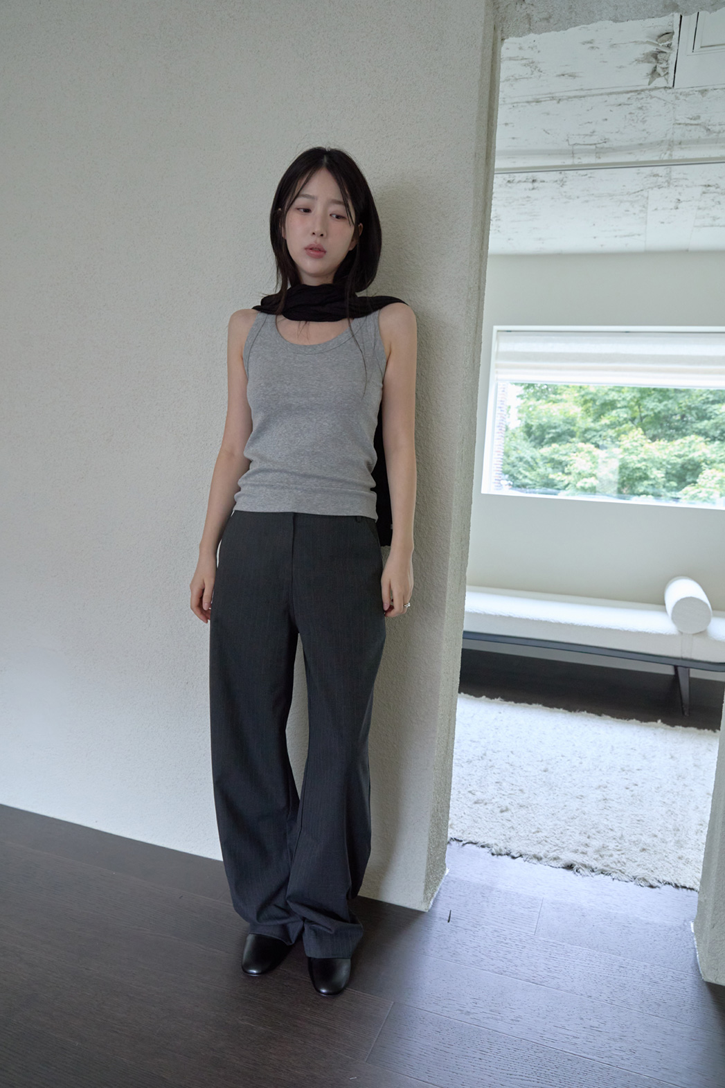 シークレットボタンスナップボタンストライプスラックスFW | 詳細画像18