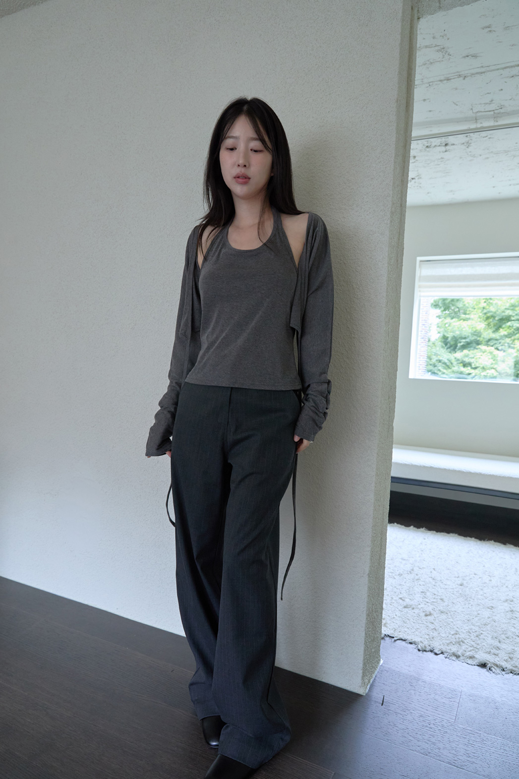 シークレットボタンスナップボタンストライプスラックスFW | 詳細画像21