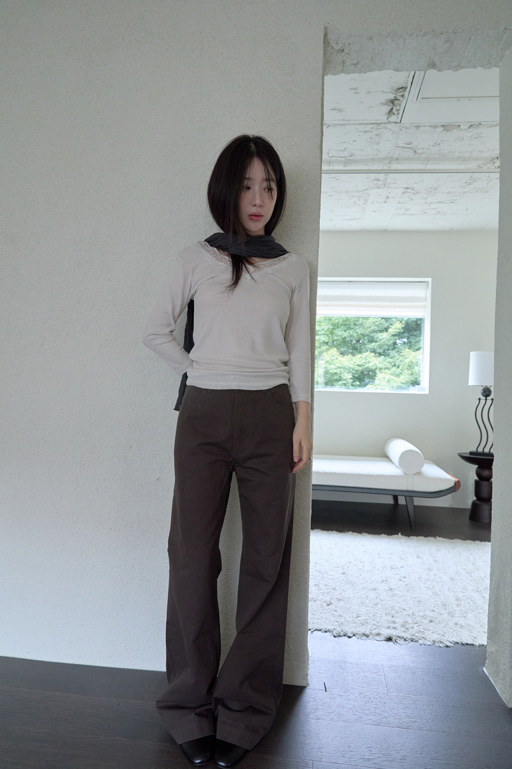 コットンアジャストブーツカット無地パンツFW | 詳細画像11