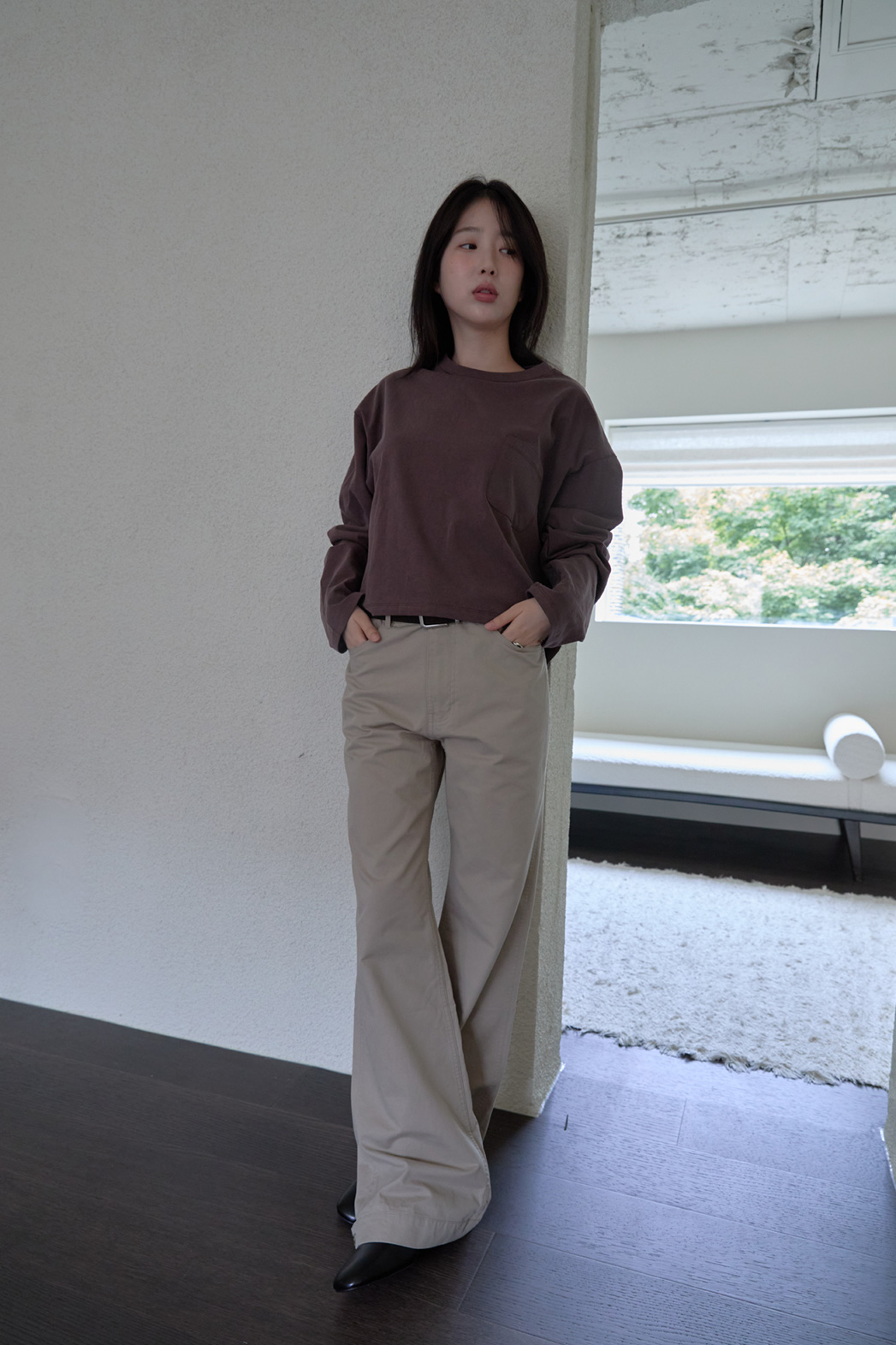 コットンアジャストブーツカット無地パンツFW | 詳細画像20