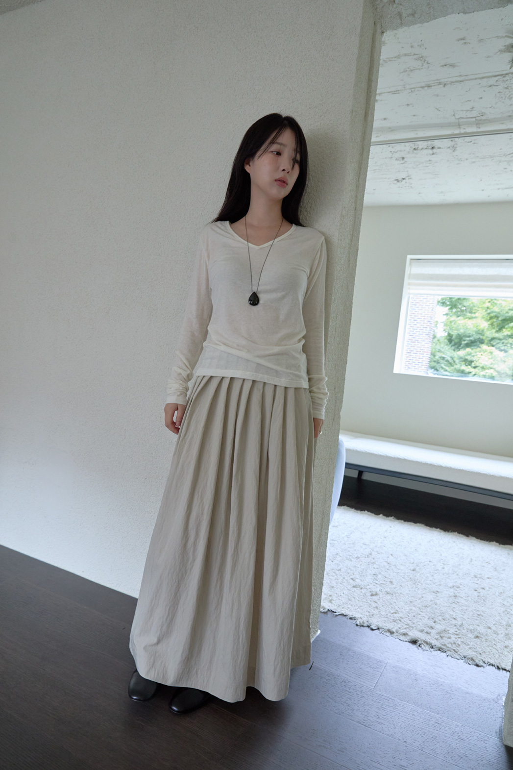 プリーツピンタック無地スカートFW | 詳細画像7