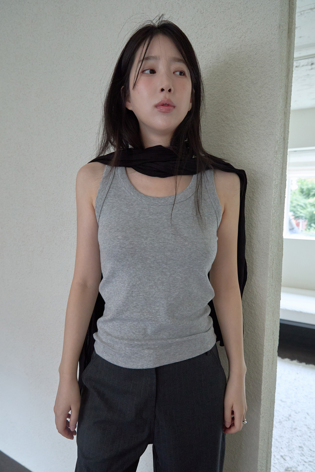 プリーツ無地スカーフFW | 詳細画像21