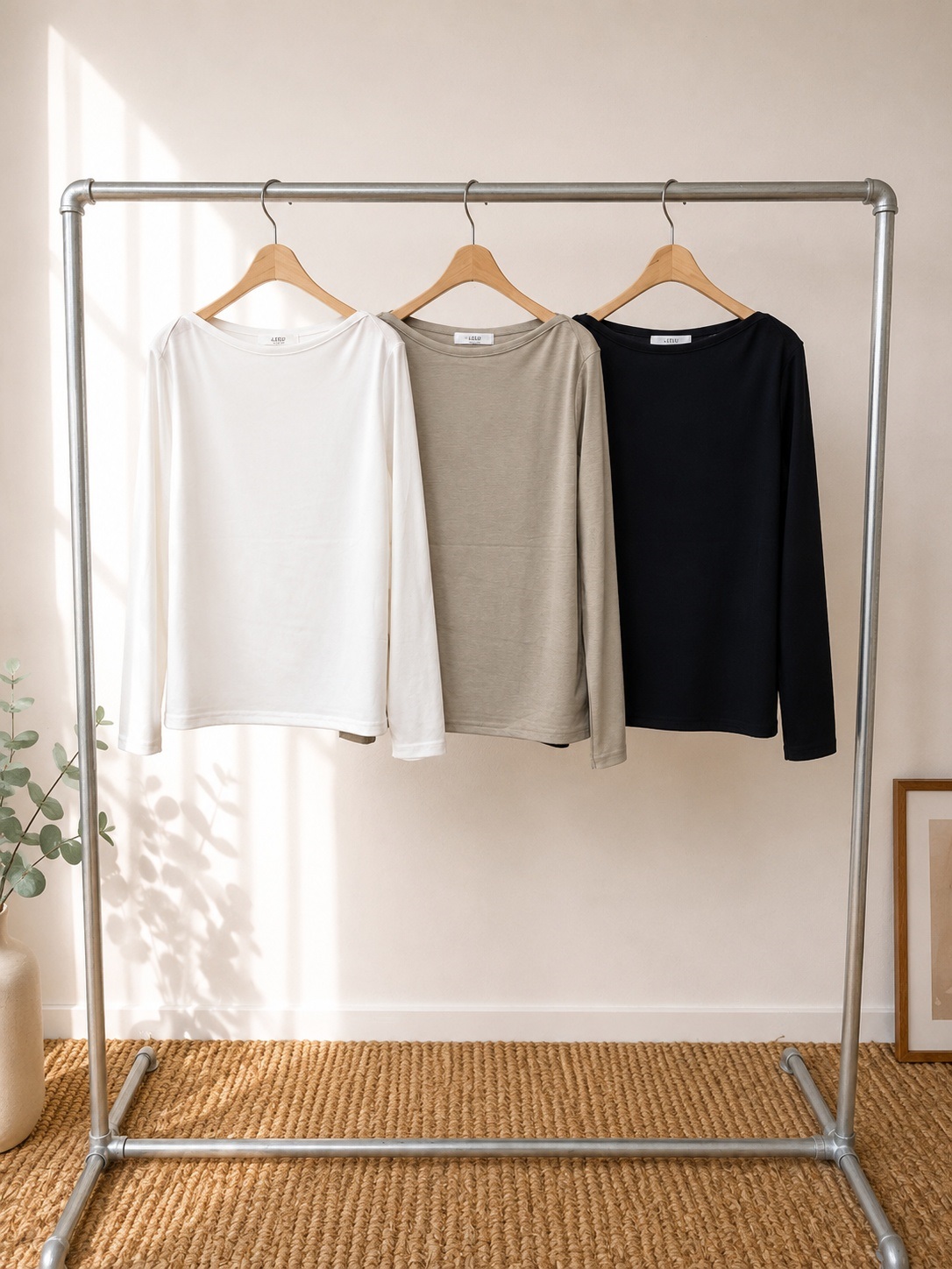 ストレッチボートネック長袖Tシャツ | 詳細画像10