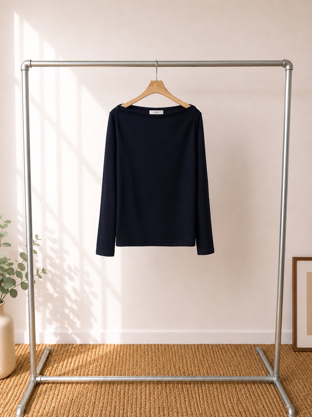ストレッチボートネック長袖Tシャツ | 詳細画像13