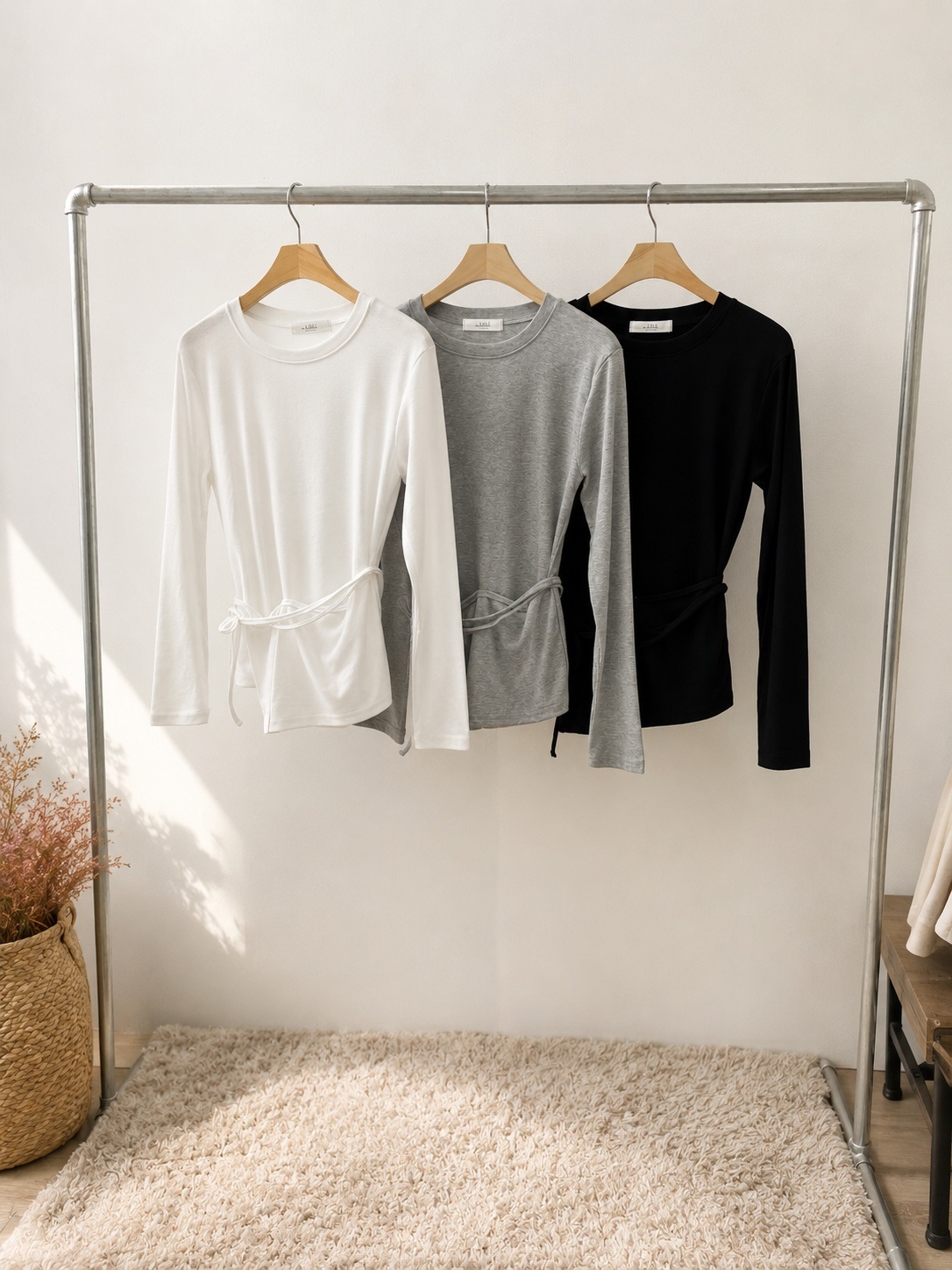 アンバランス長袖Tシャツストラップ付 | 詳細画像10