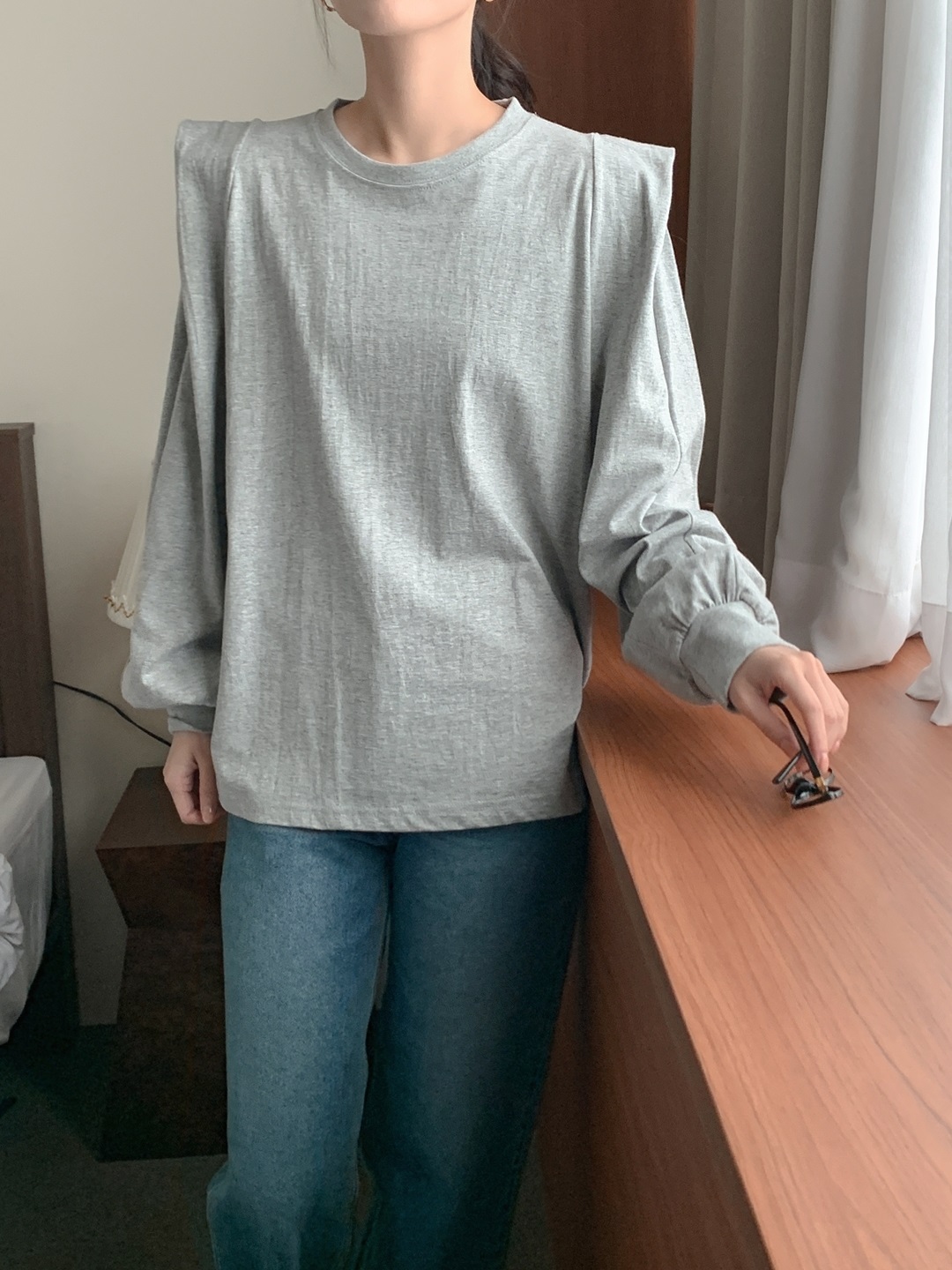 パフスリーブルーズ長袖Tシャツ | 詳細画像15